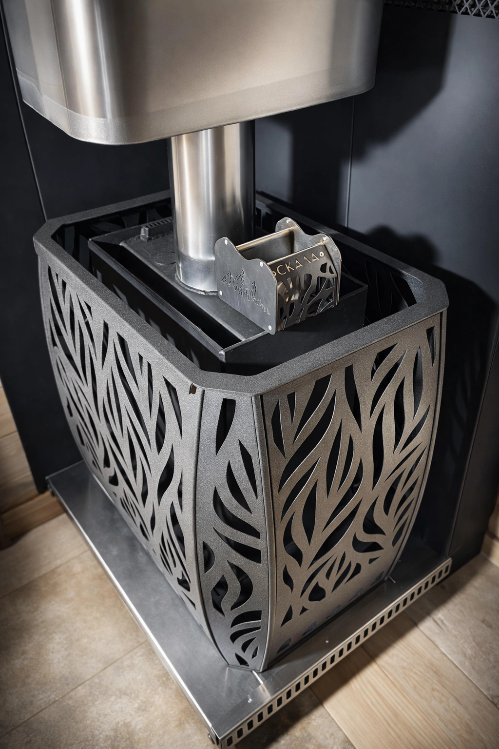 Печь для русской бани Скала 12Т стекло - Теплодар